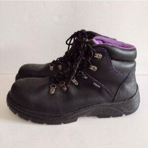 Avenger Work Boots A7124 Medium Steel Toe Black Leather Womens 11